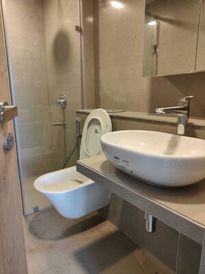 Bathroom in 2 BHK Apartment at Lodha New Cuffe Parade, Wadala – for Rent