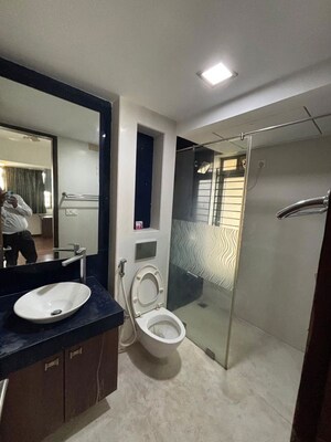 Attached Bathroom in 3 BHK Apartment at Lodha Grandeur, Prabhadevi – for Rent