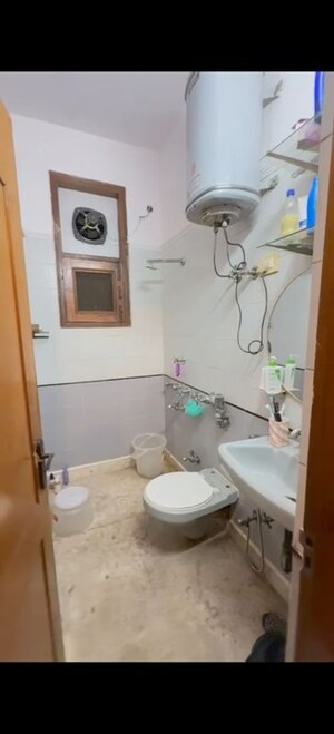 Bathroom in 3 BHK Builder Floor at East Of Kailash – for Rent