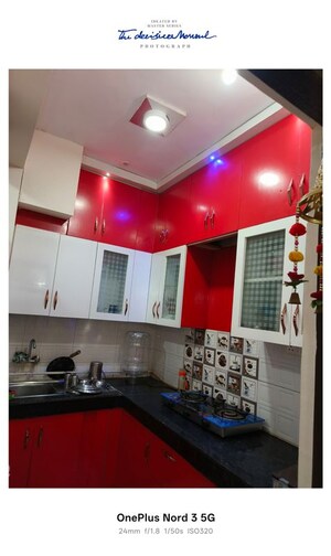 Kitchen in 3 BHK Apartment at Proview Officer City 2, Raj Nagar Extension – for Rent