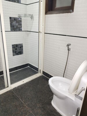 Bathroom in 3 BHK Apartment at Shivalik Colony – for Rent