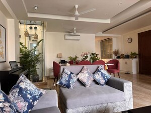 Living Room in 3 BHK Apartment at South Extension ii – for Rent