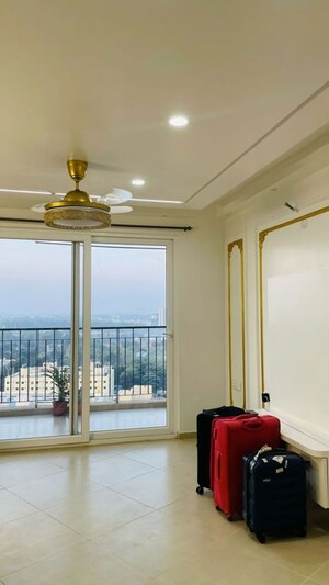 Living Room in 3 BHK Apartment at Bhartiya Nikoo Homes Phase 2, Thanisandra Main Road – for Rent