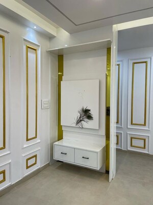 Building Lobby in 3 BHK Apartment at Bhartiya Nikoo Homes Phase 2, Thanisandra Main Road – for Rent