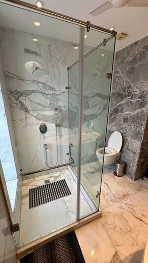 Bathroom in 3 BHK Apartment at Defence Colony – for Rent