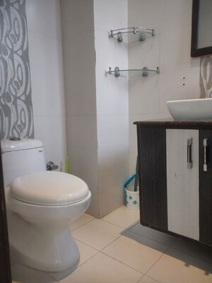 Bathroom in 3 BHK Apartment at Saket – for Rent