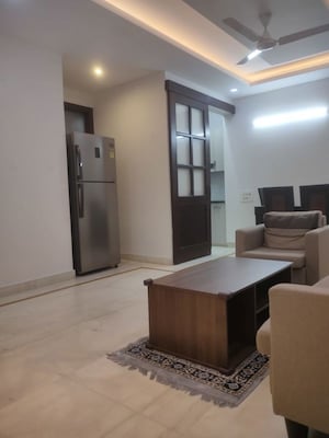 Living Room in 3 BHK Apartment at Saket – for Rent