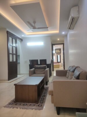 Living Room in 3 BHK Apartment at Saket – for Rent