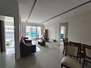 Dining area in 3 BHK Apartment at LnT The Villas At Seawoods Residences, Seawoods – for Rent