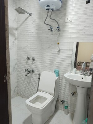 Bathroom in 2 BHK Apartment at Panchsheel Vihar – for Rent