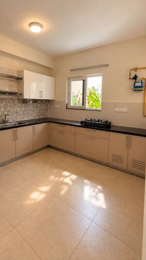 Kitchen in 3 BHK Apartment at Vajram Tiara, Yelahanka – for Rent