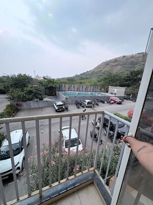 Balcony in 1 BHK Apartment at Godrej Hillside 2, Mahalunge – for Rent