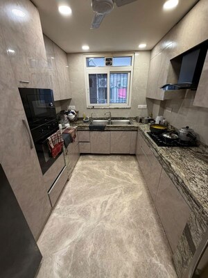 Kitchen in 3 BHK Apartment at Greater Kailash I – for Rent