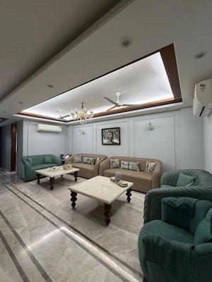 Living Room in 3 BHK Apartment at Greater Kailash I – for Rent