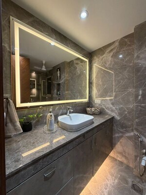 Bathroom in 3 BHK Apartment at Greater Kailash I – for Rent