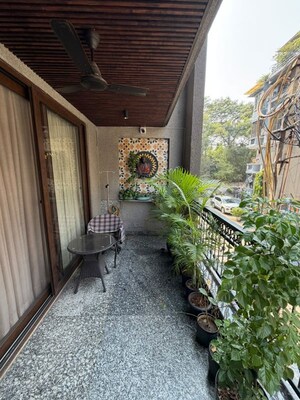 Balcony in 3 BHK Apartment at Greater Kailash I – for Rent