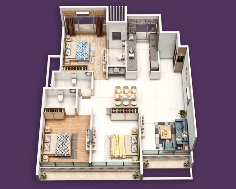 Floor Plan, devam-bilipatra-homes 2 Bedroom 792 Sq.Ft. Apartment In Kharghar Sector 18 Navi Mumbai 10790851