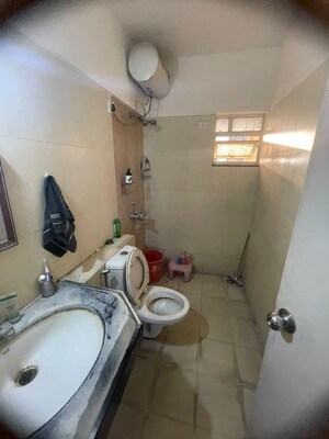 Bathroom in 3 BHK Apartment at Godrej Horizon, Mohammadwadi – for Rent