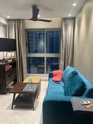 Living Room in 1 BHK Apartment at Truearth View, Vikhroli East – for Sale