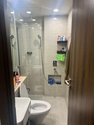 Bathroom in 1 BHK Apartment at Truearth View, Vikhroli East – for Sale