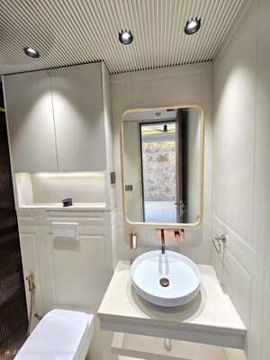 Bathroom in 3 BHK Builder Floor at Sushant Lok I – for Sale