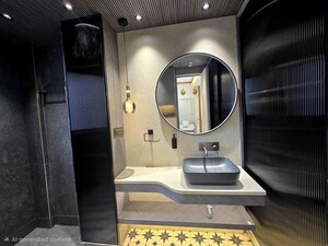 Bathroom in 3 BHK Builder Floor at Sushant Lok I – for Sale