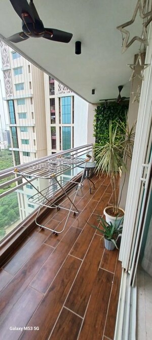 Balcony in 3.5 BHK Apartment at DLF Park Place, Sector 54 – for Rent