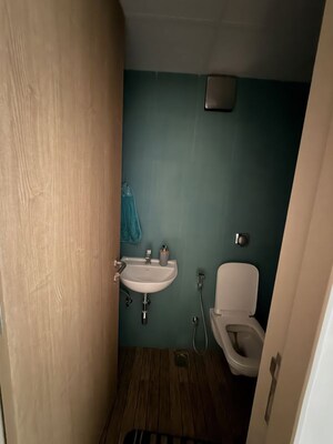 Bathroom in 1 BHK Apartment at Lodha Crown Kolshet, Kolshet Road – for Rent