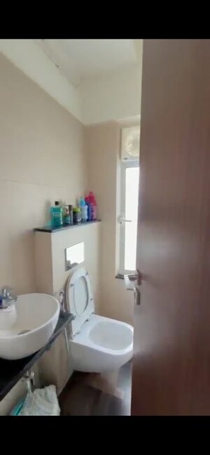 Bathroom in 1 BHK Apartment at Omkar Signet, Malad East – for Rent