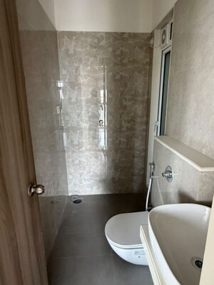 Bathroom in 1 BHK Apartment at Ashar Arize, Kalwa – for Rent