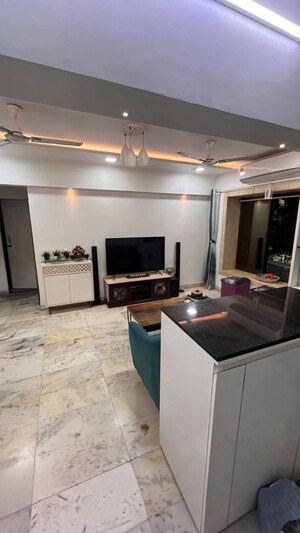 Living Room in 1 BHK Apartment at Mount Mary Bandra, Bandra West – for Rent