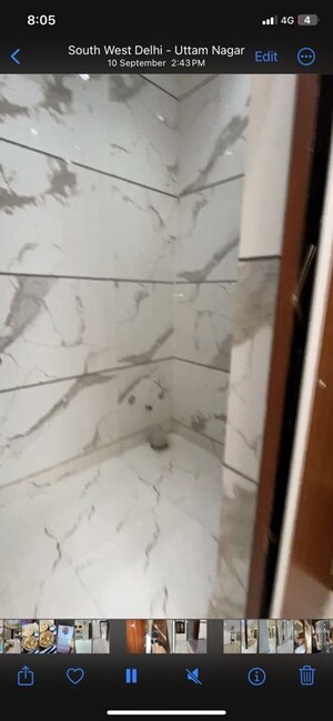 Bathroom in 2 BHK Builder Floor at Uttam Nagar – for Rent