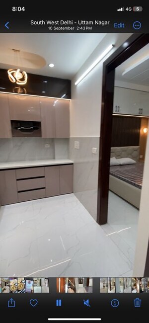 Kitchen in 2 BHK Builder Floor at Uttam Nagar – for Rent