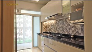 Kitchen in 3 BHK Apartment at Lodha Bella Vita, Nibm Road – for Rent