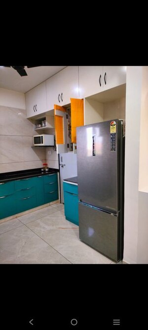 Kitchen in 3 BHK Apartment at Swastik Heights, Near Vaishno Devi Circle On Sg Highway – for Rent