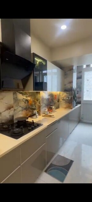 Kitchen in 3.5 BHK Apartment at Antriksh Golf View, Sector 78 – for Rent