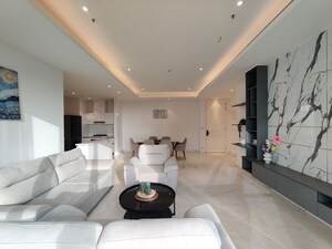 Living Room in 2 BHK Apartment at Bhartiya Leela Residences, Thanisandra Main Road – for Rent