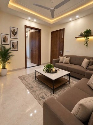 Living Room in 1 BHK Independent House at Malviya Nagar – for Rent