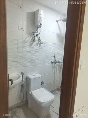 Bathroom in 2 BHK Builder Floor at Malviya Nagar – for Rent