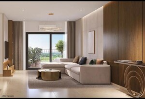 Living Room in 2 BHK Apartment at Vian Vayu, Kollur – for Sale