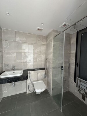 Bathroom in 4 BHK Apartment at Rustomjee Crown, Prabhadevi – for Rent