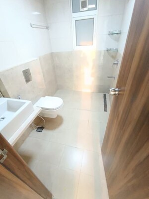 Bathroom in 3 BHK Apartment at Nahar F Residences, Balewadi – for Rent