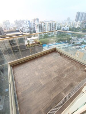 Balcony in 3 BHK Apartment at Nahar F Residences, Balewadi – for Rent
