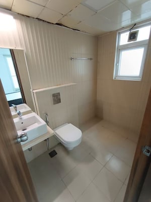 Bathroom in 3 BHK Apartment at Nahar F Residences, Balewadi – for Rent
