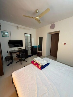 Bedroom in 3 BHK Apartment at Sulbha, Pashan – for Rent