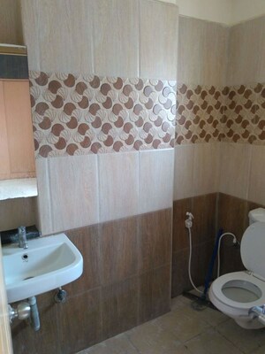 Bathroom in 2 BHK Apartment at Aakruthi Aura, Whitefield – for Rent