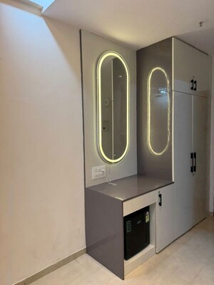 Building Lobby in 4 BHK Apartment at One Oak Atmos, Gomti Nagar – for Rent