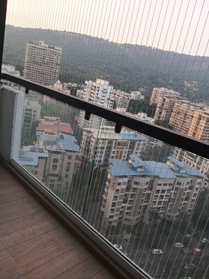 Balcony in 2 BHK Apartment at Damji Shamji Mahavir Vista Point, Pokhran Road No Two – for Rent