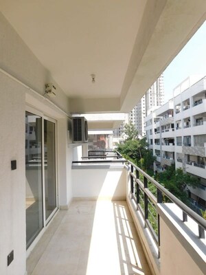 Balcony in 3 BHK Apartment at Casa Rouge, Kondapur – for Rent