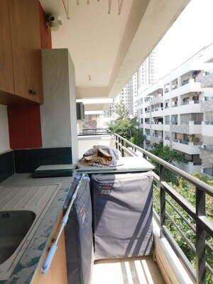 Balcony in 3 BHK Apartment at Casa Rouge, Kondapur – for Rent
